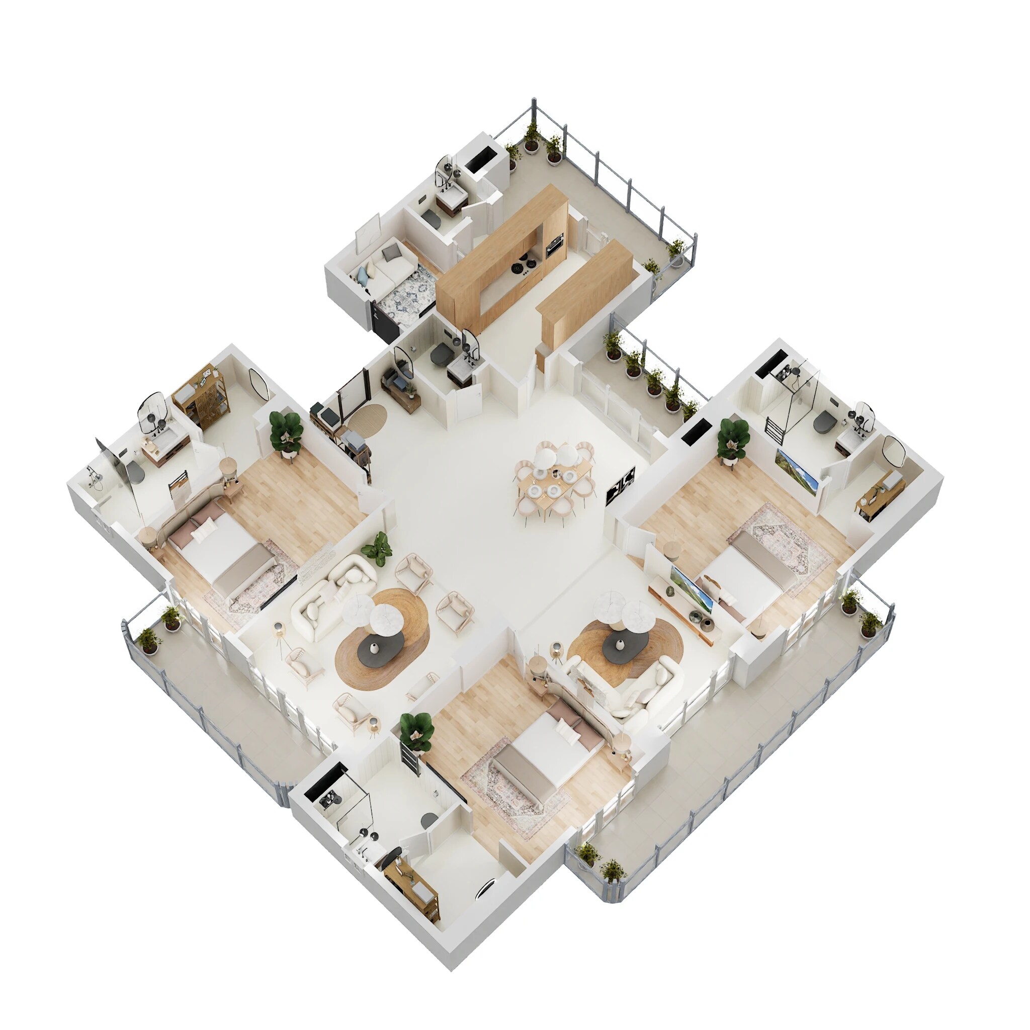 3 BHK 2500 Sq. Ft. Apartment