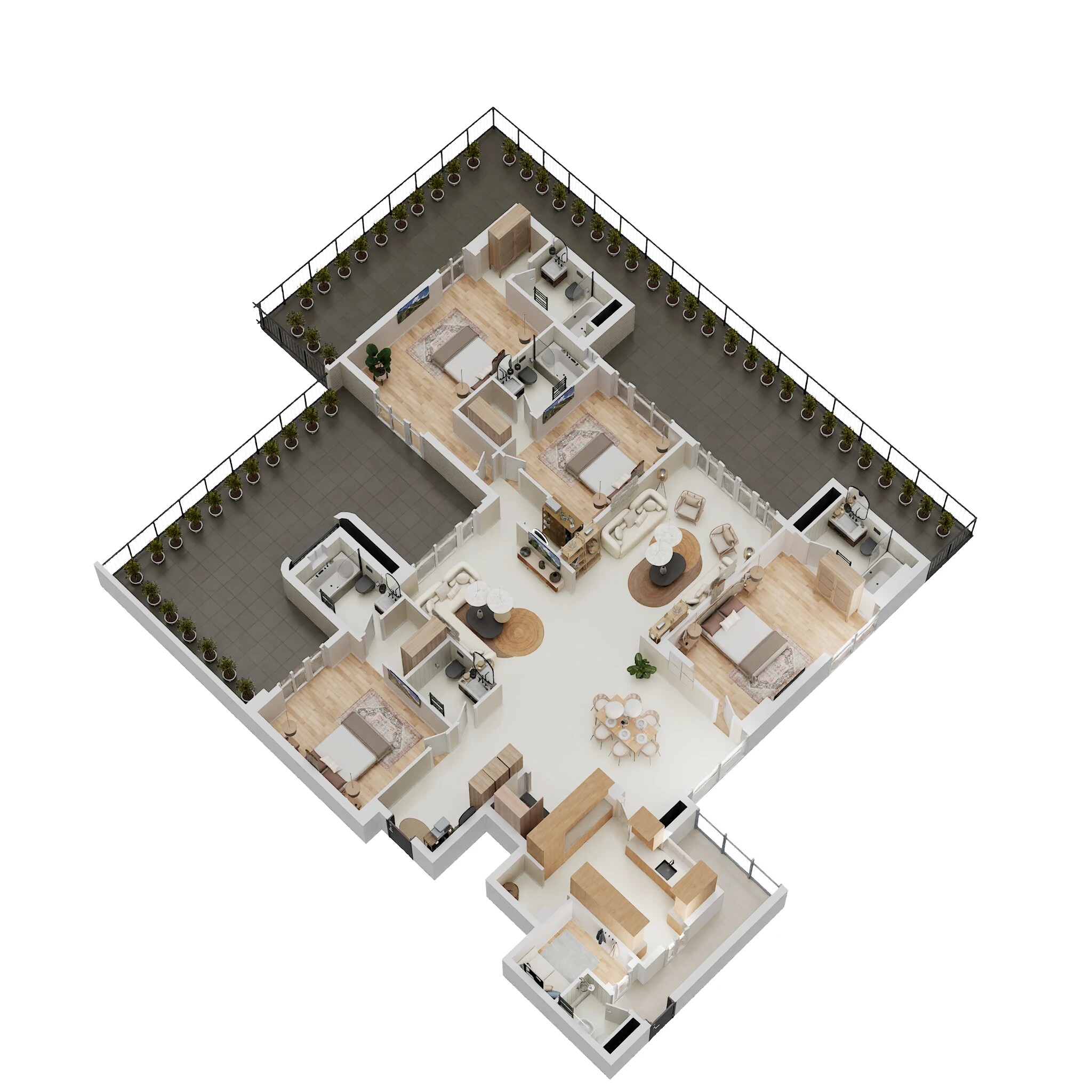 4 BHK 3900 Sq. Ft. Apartment