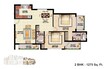 Shree Shraddha The Grace 2 BHK Layout