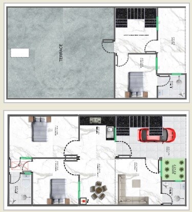 3 BHK 1350 Sq. Ft. Villa