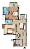 Viraj Lotus Court 2 BHK Layout