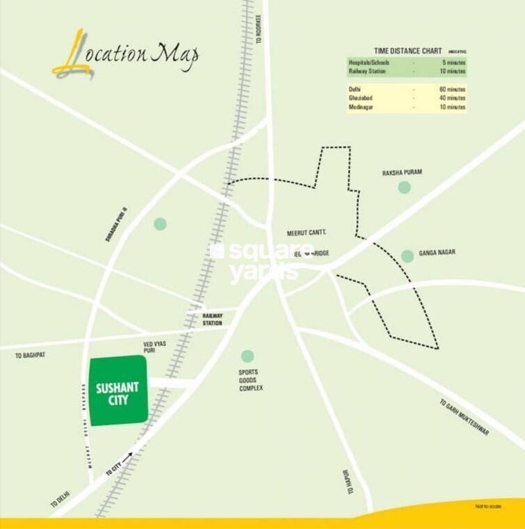 Ansal API Sushant City Location Image