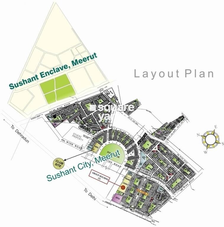 Ansal API Sushant City Master Plan Image