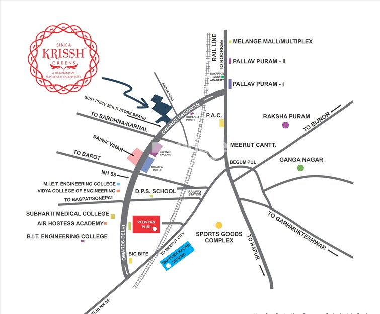 Sikka Krissh Greens Location Image
