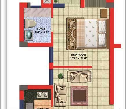 ark residency meerut apartment 1 bhk 586sqft 20211921151902