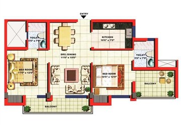 2 BHK Apartment at ARK Residency Meerut, Shradhapuri Phase 2 – for Sale