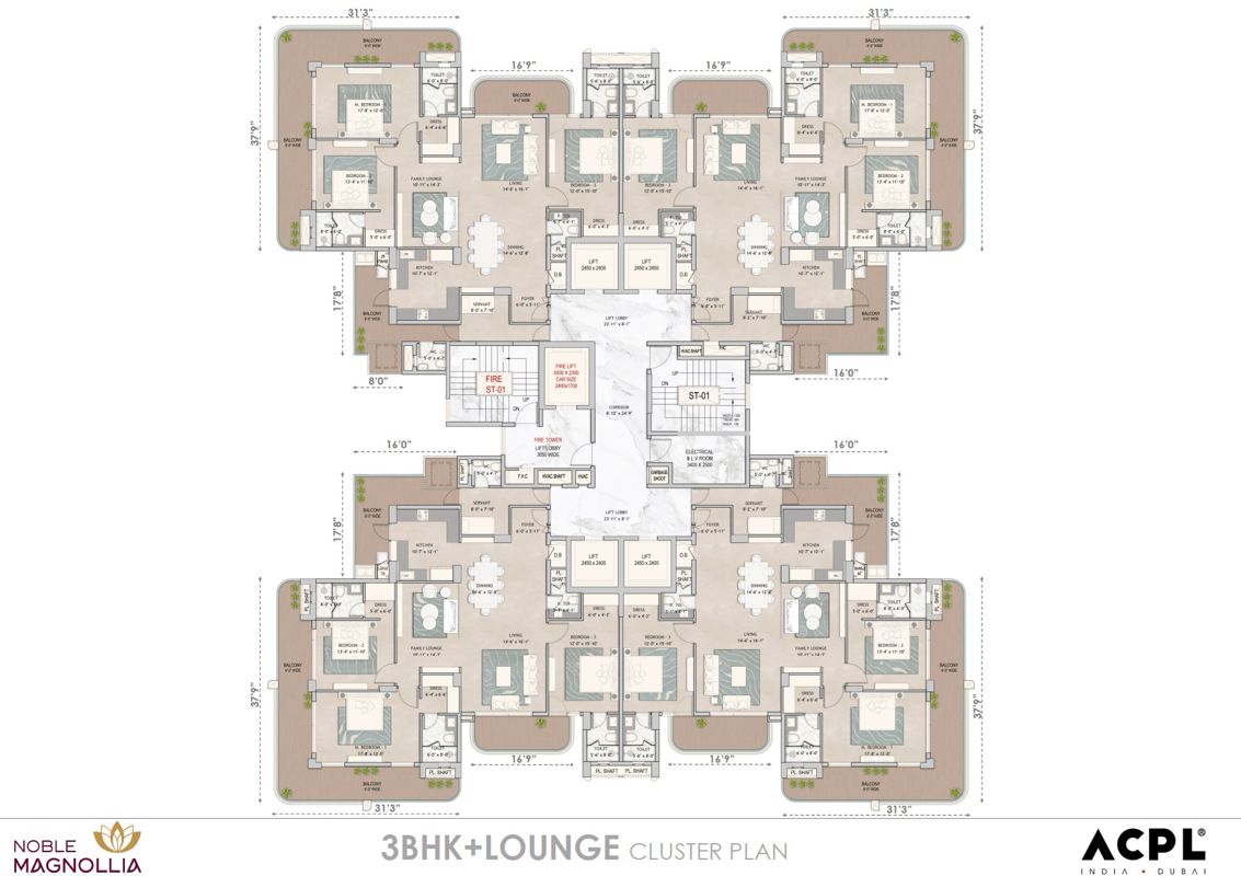 Noble Magnollia Floor Plans