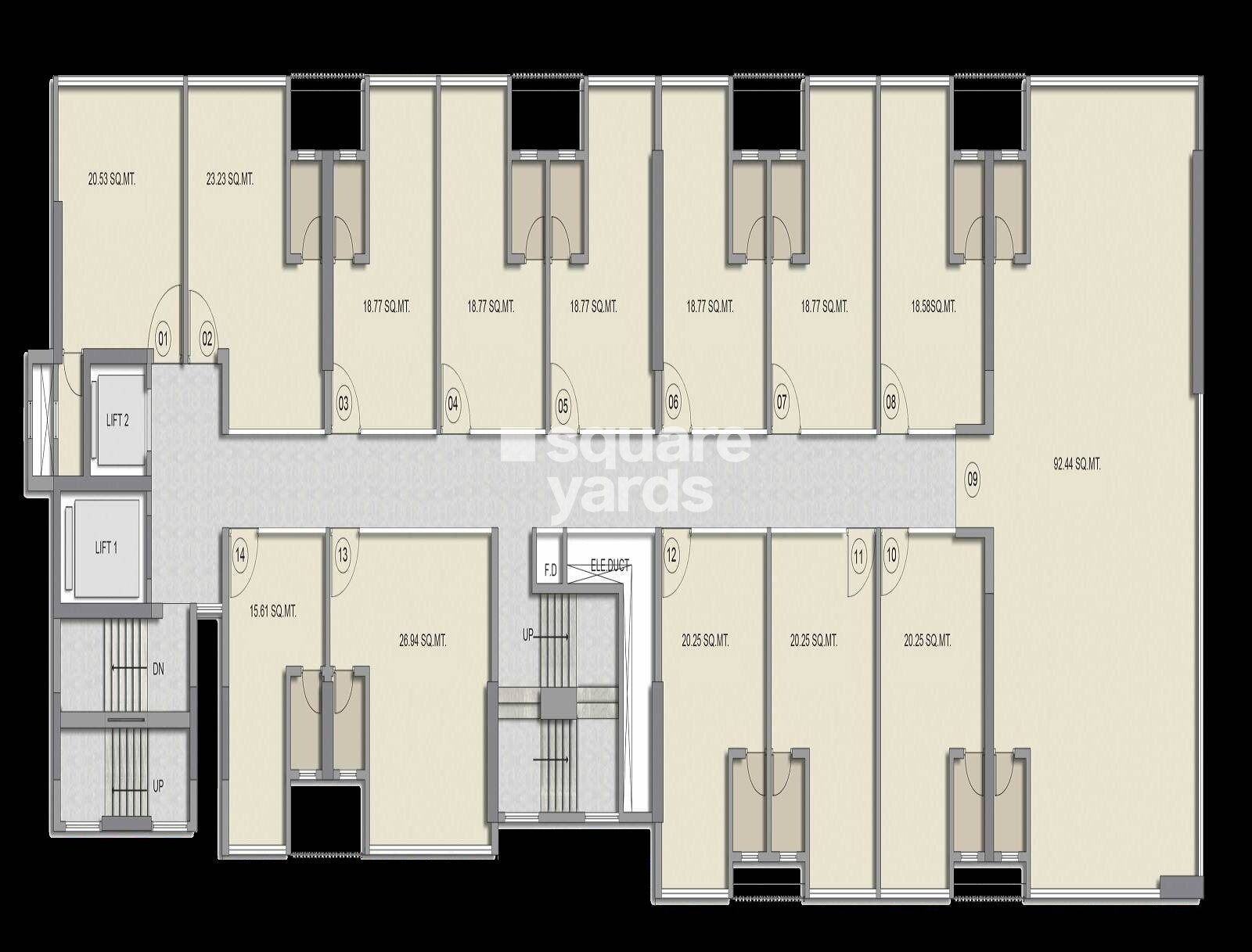 86 Central Floor Plans