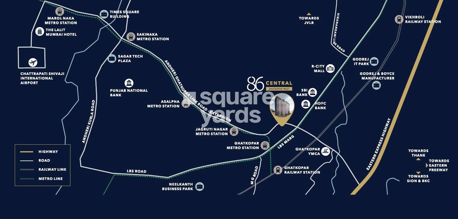 86 Central Location Image
