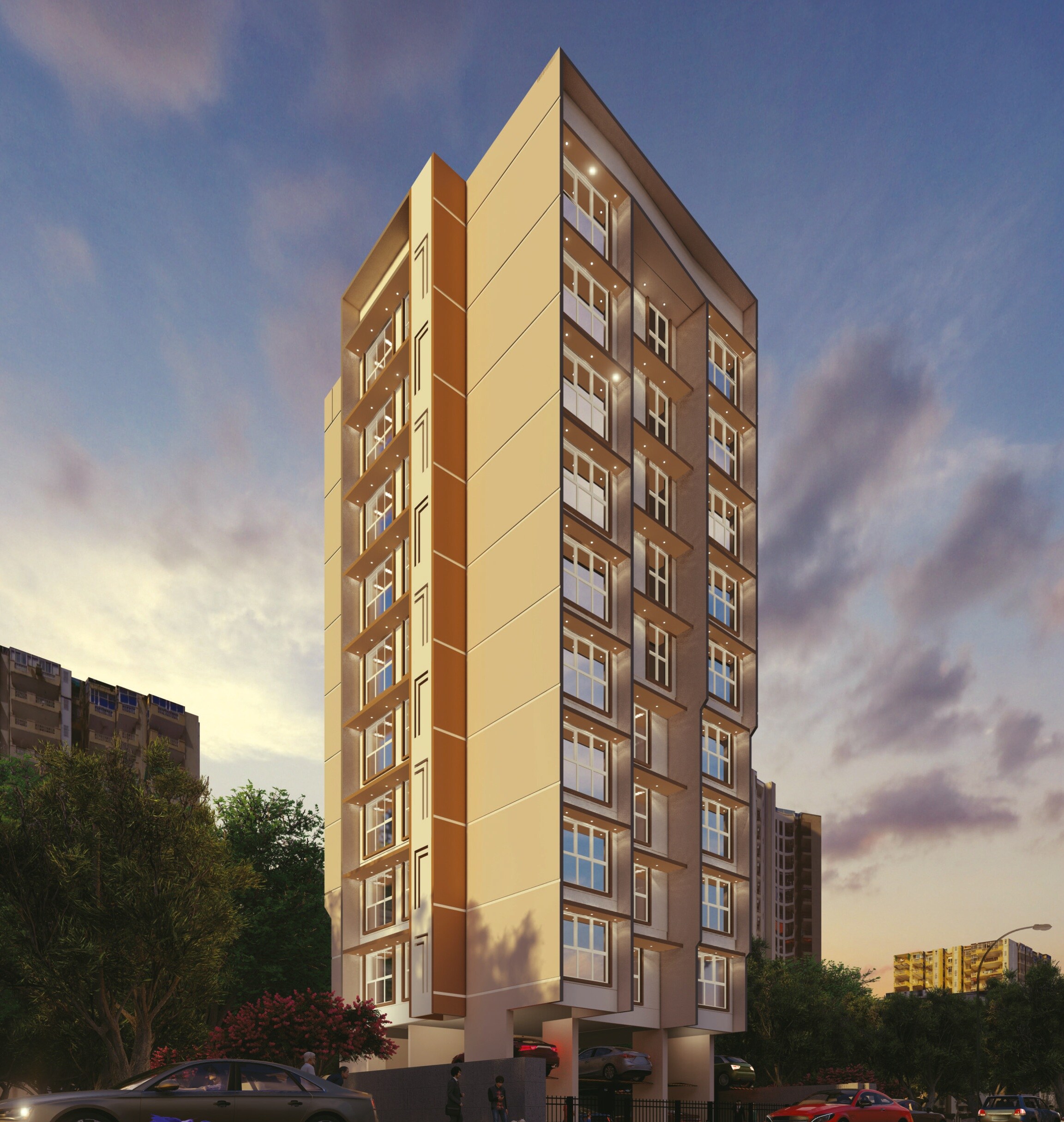 Aadhunik Bents CHS Apartment Exteriors