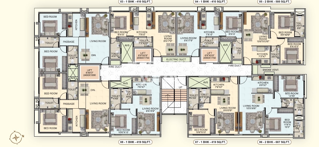 Aakruti Om Priyadarshani Floor Plans