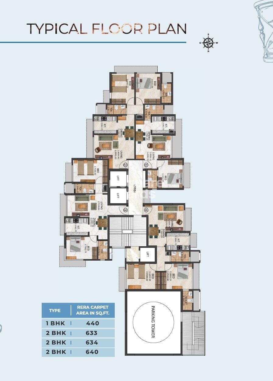 Aarsh Parshva Avenue Floor Plans