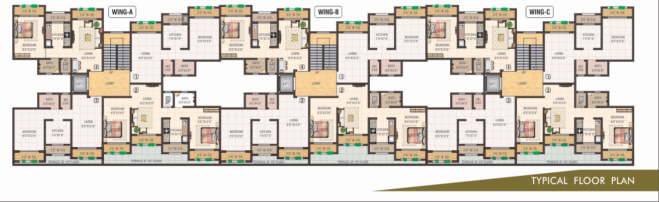 Aarya Pranav Apartments Floor Plans