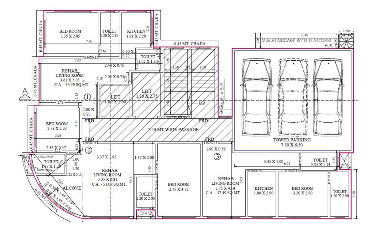 AAS Mustafa Arcade Floor Plans