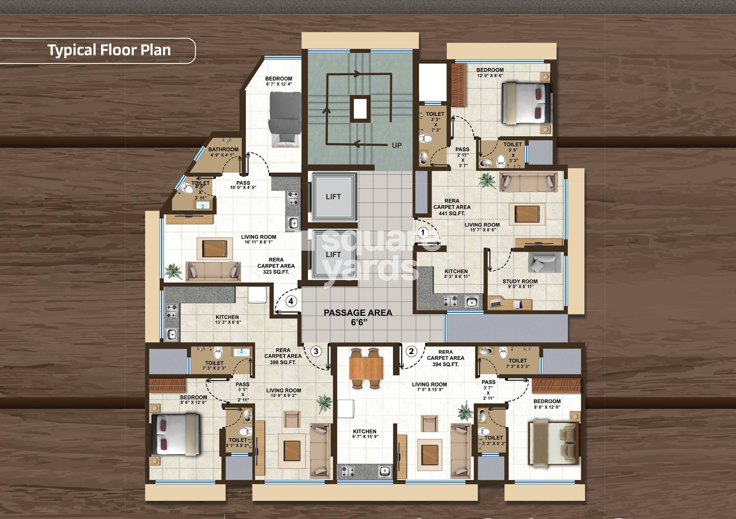 Abhyudaya Star Right Heights Floor Plans
