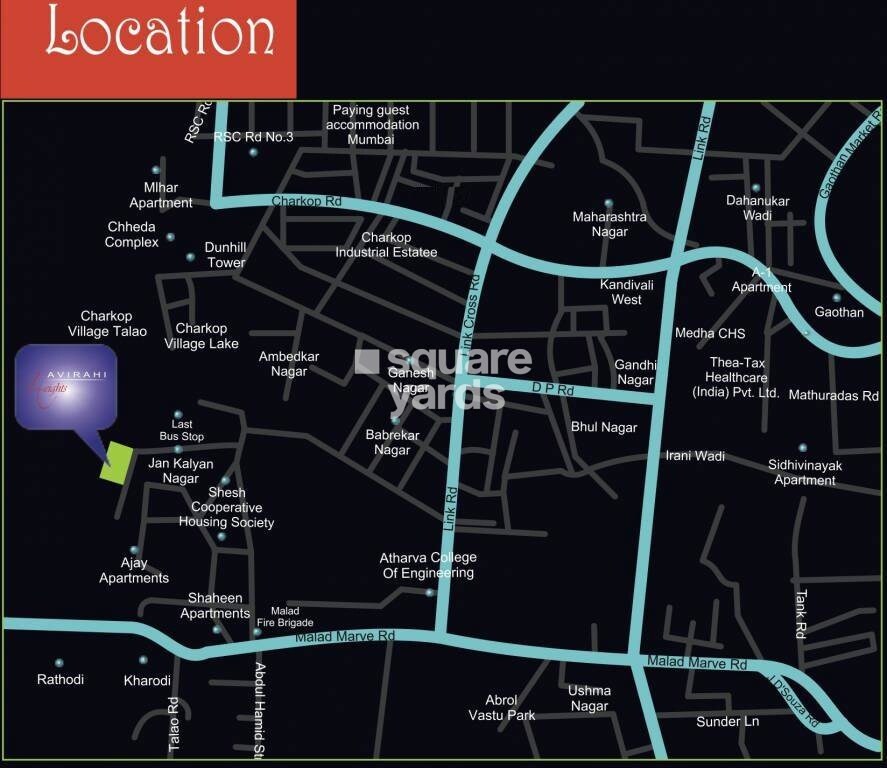 Abrol Avirahi Heights Location Image