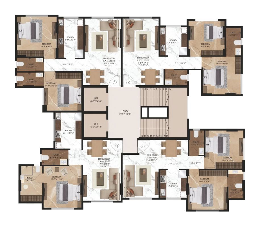 Acres Avyan Floor Plans