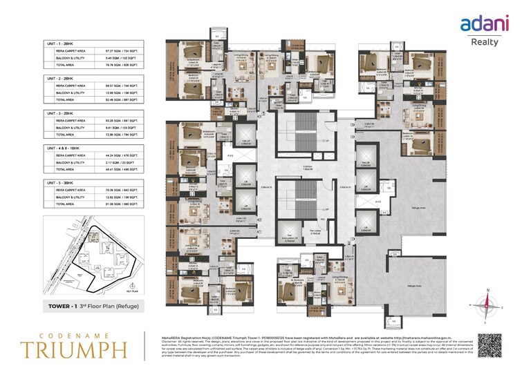 Adani Airica Floor Plans 1
