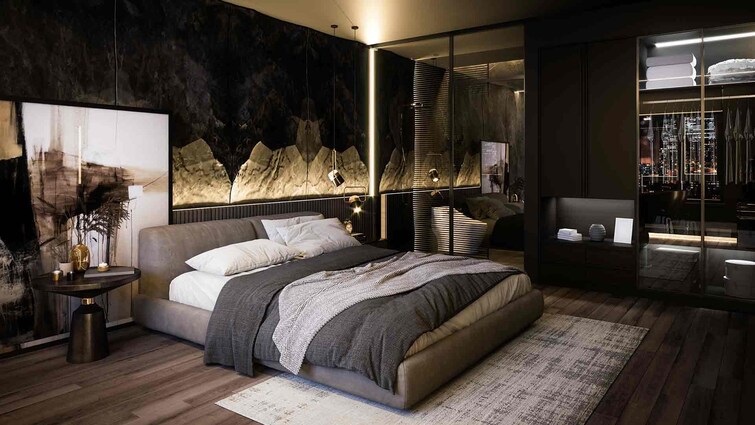 Adani Ten BKC Apartment Interiors 3