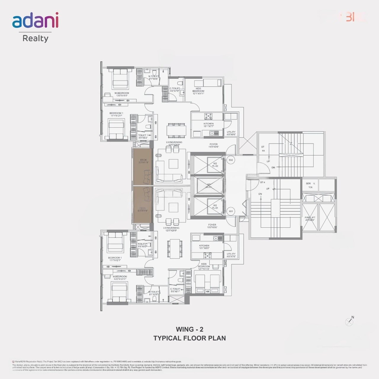 Adani Ten BKC Floor Plans