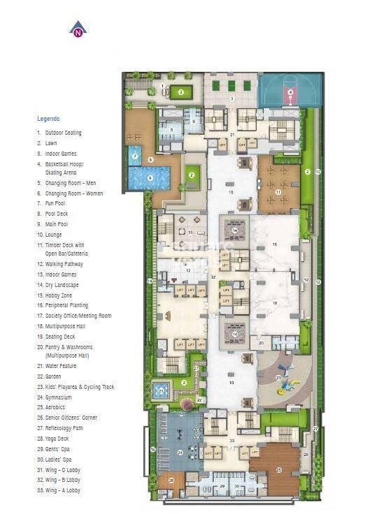 Adani Western Heights Sky Apartments Master Plan 1