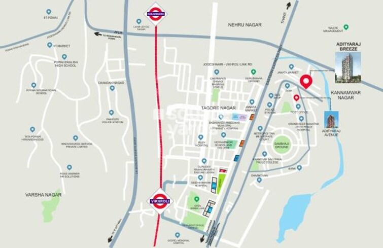 Adityaraj Breeze Location Image