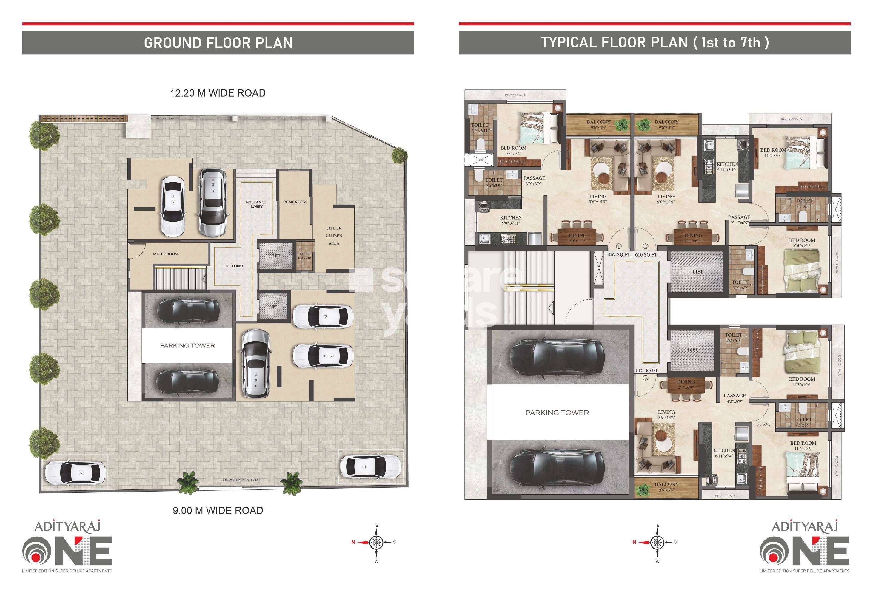 Adityaraj One Floor Plans 2