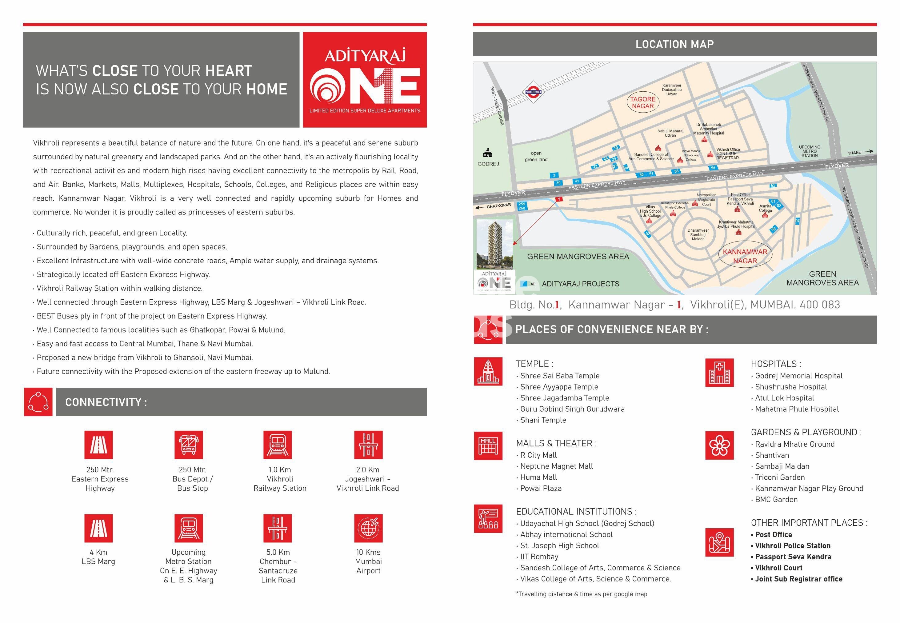 Adityaraj One Location Image