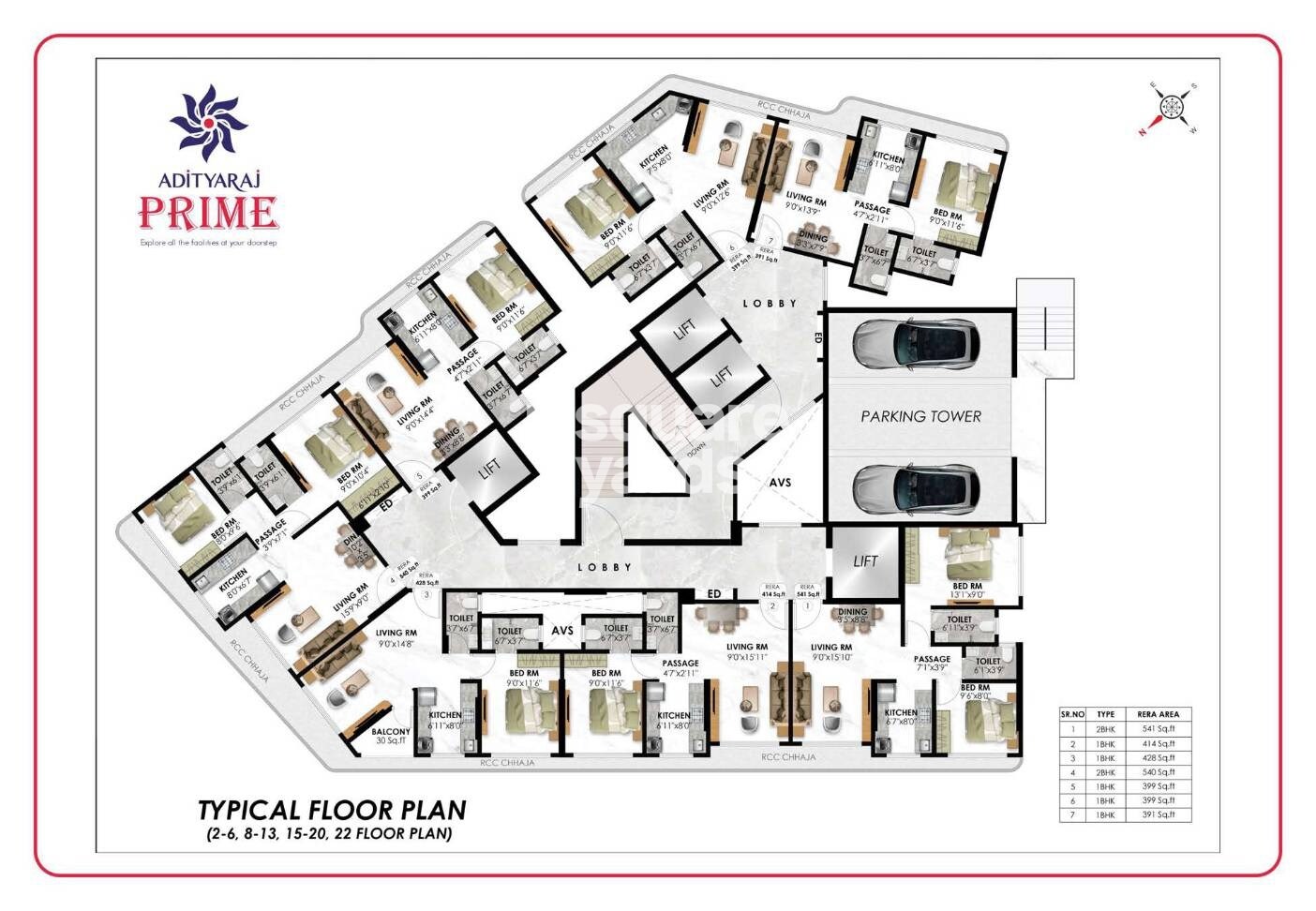 Adityaraj Prime Floor Plans