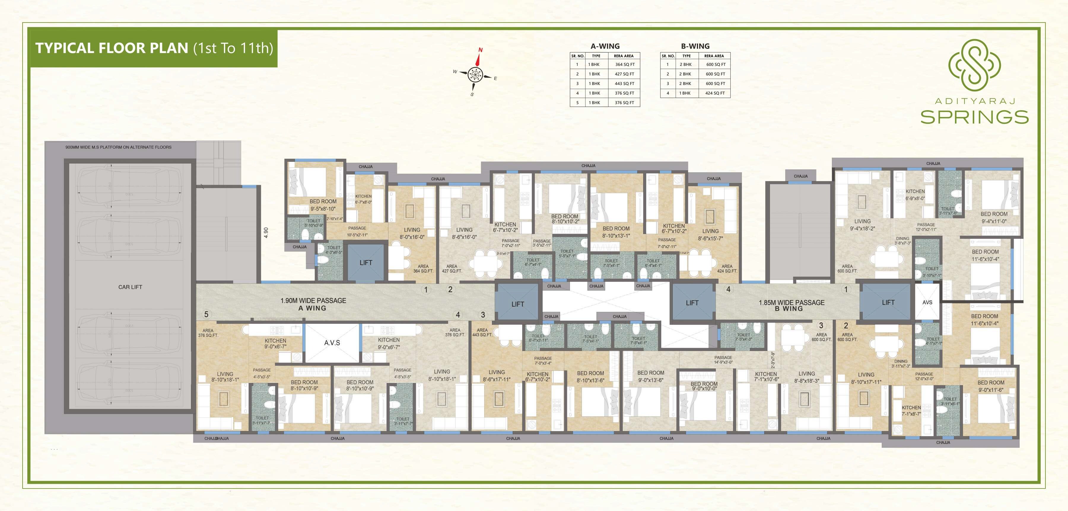 Adityaraj Springs Floor Plans