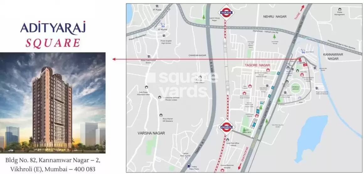 Adityaraj Square Location Image