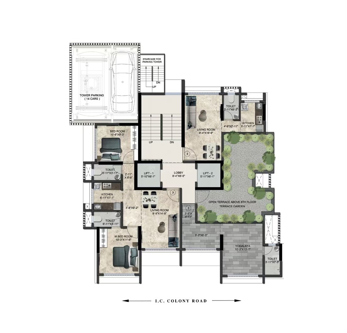 Adnani Glory Apartments Floor Plans 1