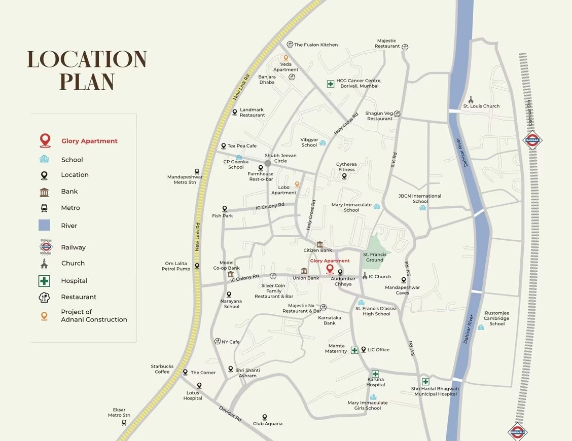 Adnani Glory Apartments Location Image
