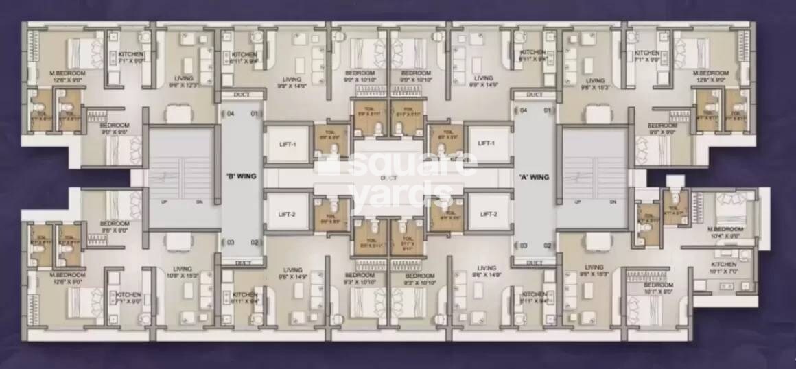 Advait 78 East Floor Plans