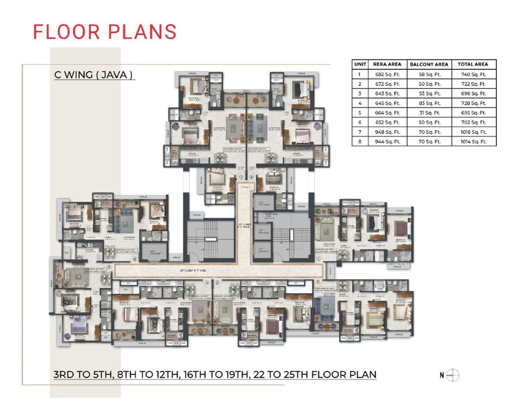 Agarwal Floresta ­Java Floor Plans 1