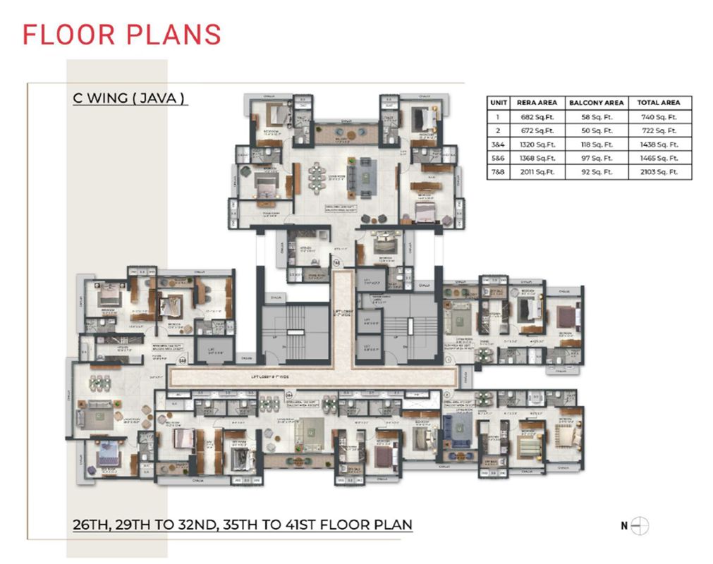 Agarwal Floresta ­Java Floor Plans 2