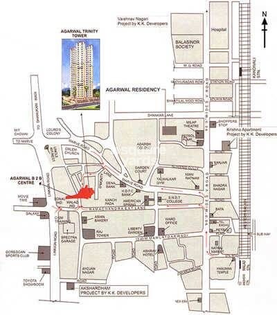 Agarwal Trinity Towers Location Image