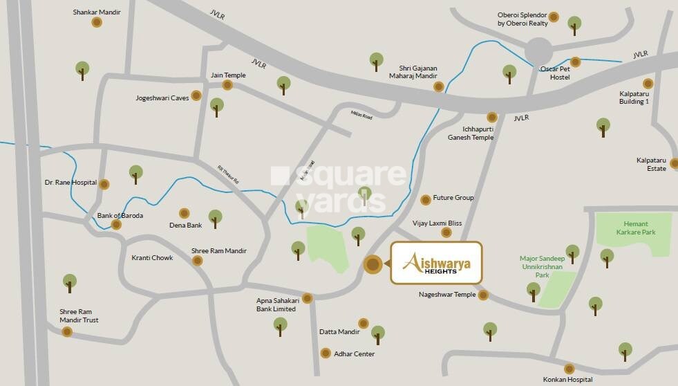 Aishwarya Heights Jogeshwari East Location Image