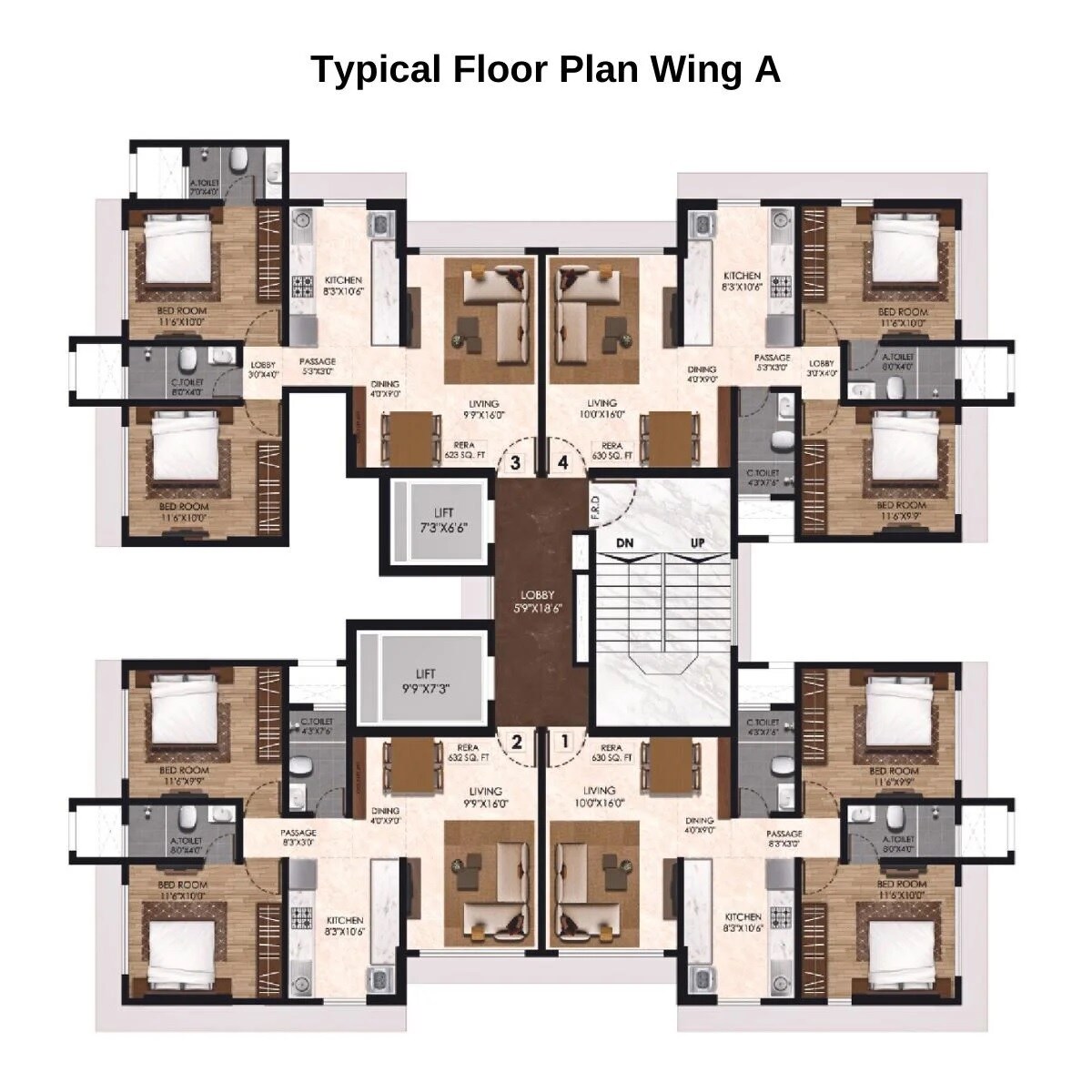 Ajanta Airavat Horizon Floor Plans