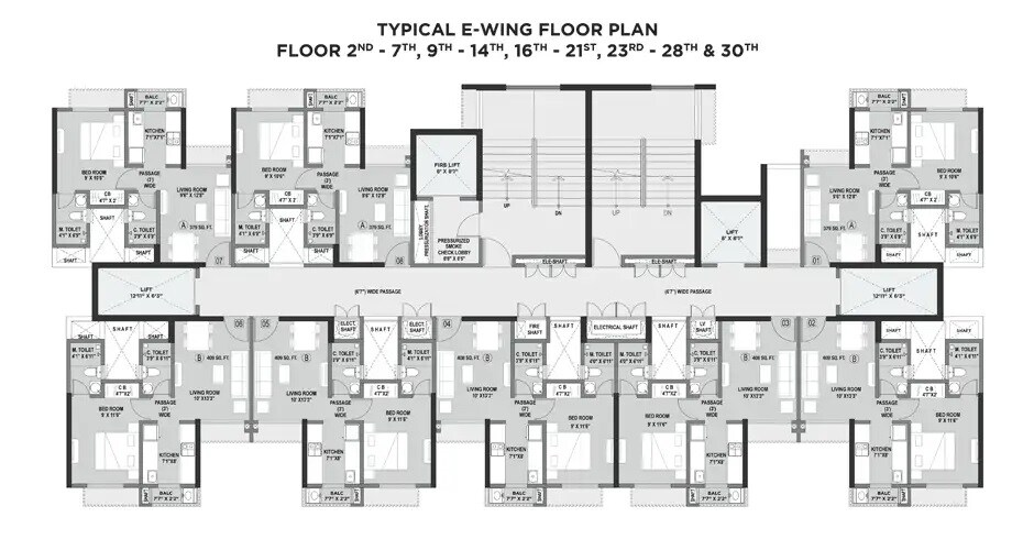 Ajmera 78 Lake Town Floor Plans