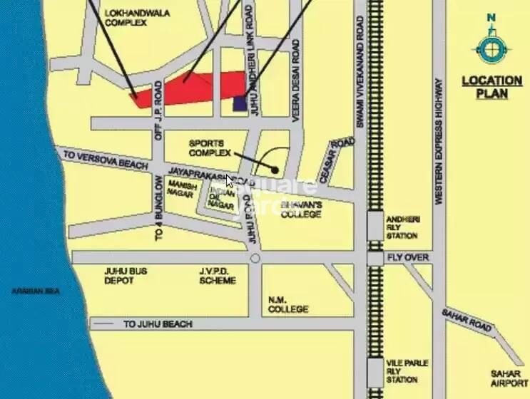 Ajmera Beverly Hills and Royal Empire Location Image