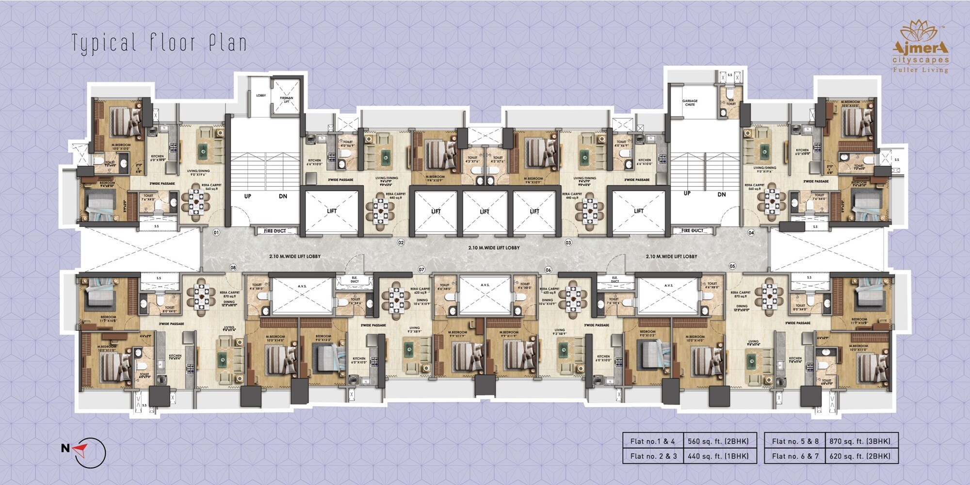 Ajmera Downtown Floor Plans