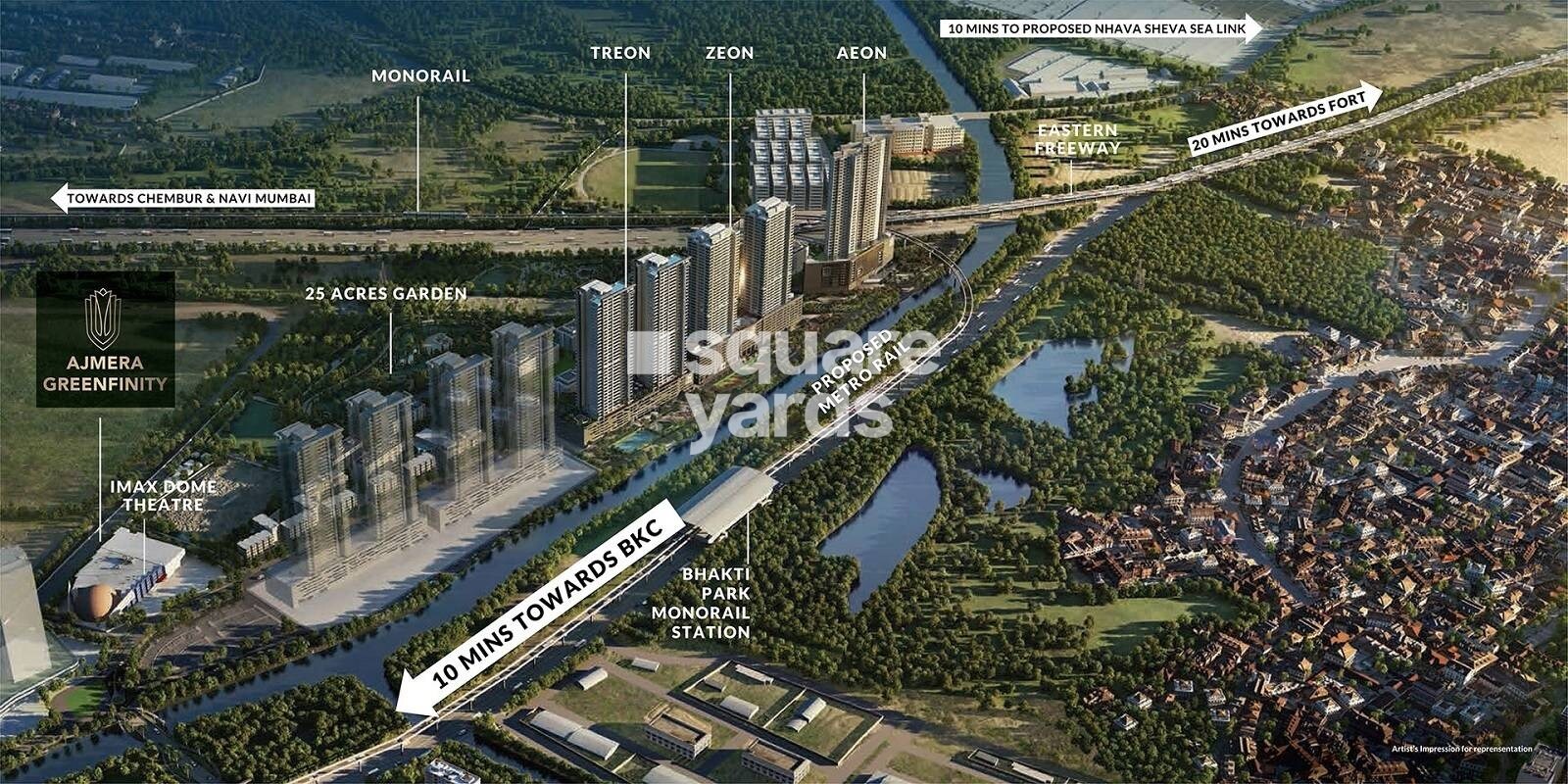 Ajmera Greenfinity Wadala Master Plan Image