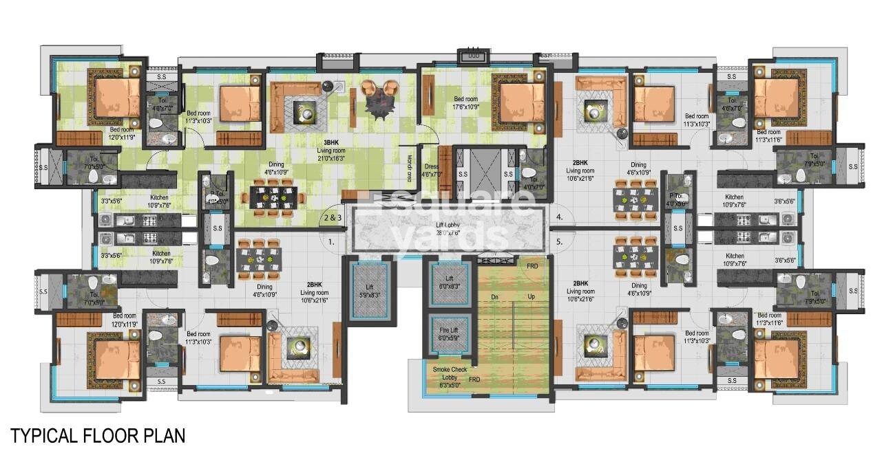 Ajmera Manor Floor Plans