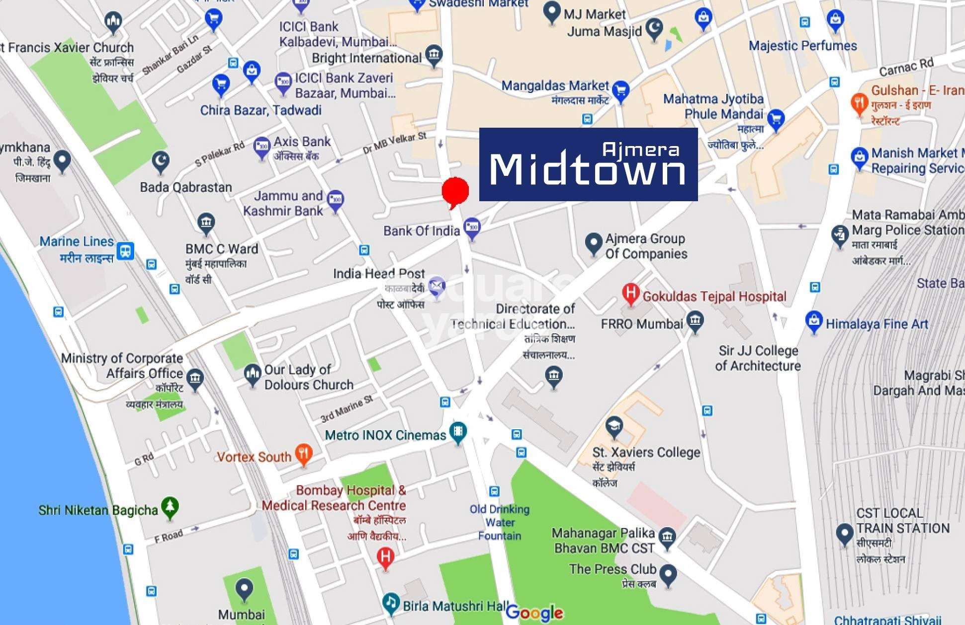 ajmera midtown project location image1