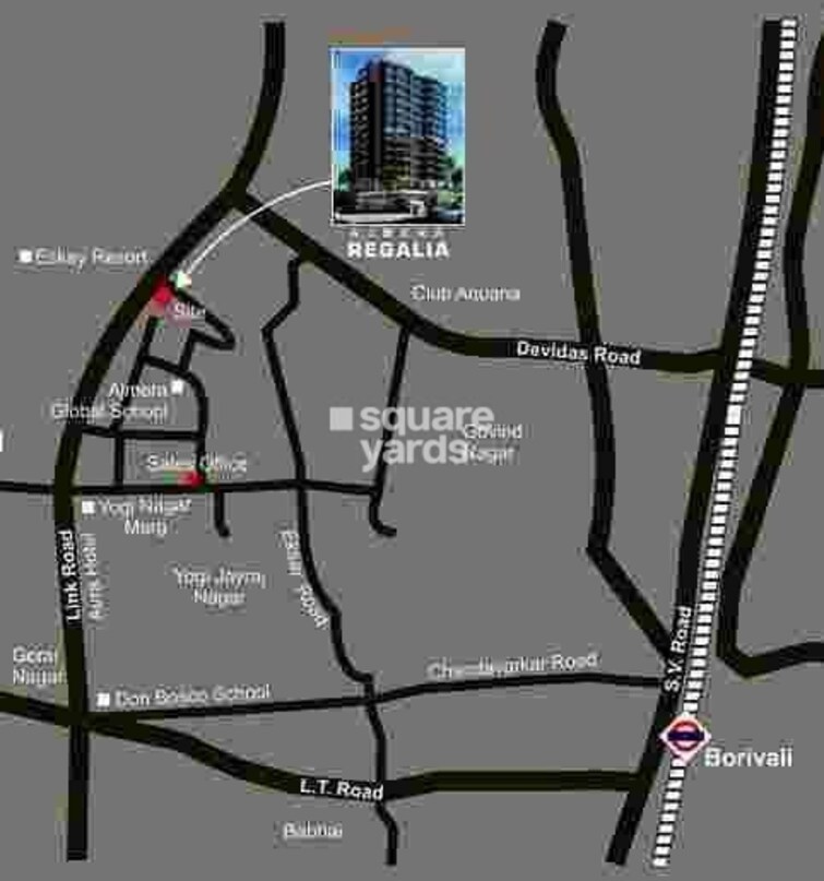 Ajmera Regalia Location Image