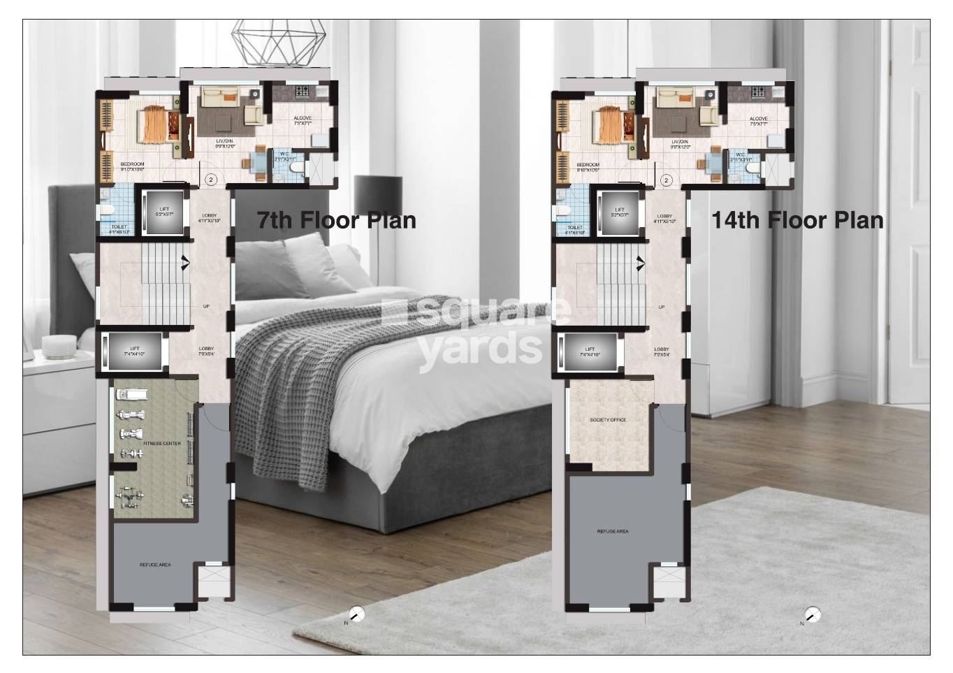 Ajmera Serene Floor Plans