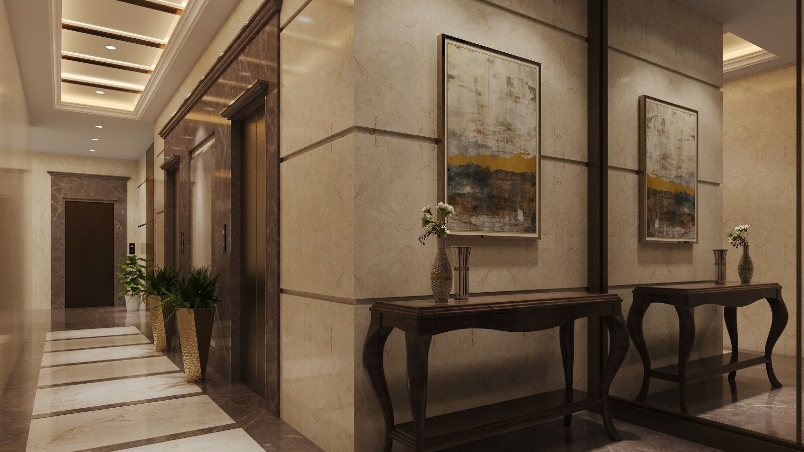Ajmera Shringaar Lift Lobby Image