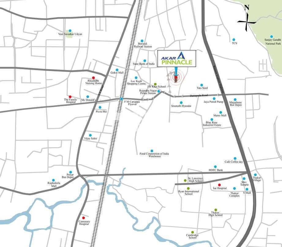 Akar Pinnacle Location Image