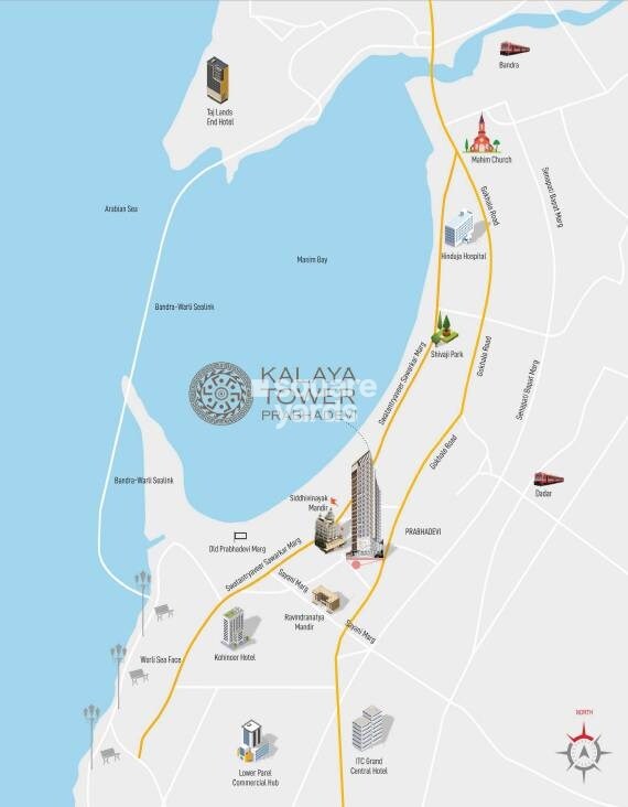 Akruti Kalaya Tower Location Image